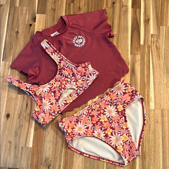 Art Class girls 3 piece Swimsuit - Picture 1 of 9